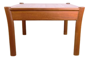 Danish Square Teak Coffee Table with Reversible Top, 1960s