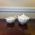 Vintage 1990 Wedgwood "Green Leaf" Queen's Ware Sugar & Creamer Set A pristine two-piece serving set from the iconic...
