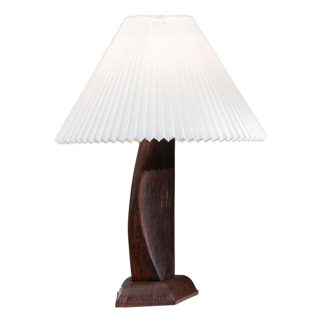 Large Mid-Century Rosewood Table Lamp, 1960s For Sale