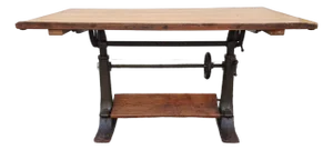 Antique Cast Iron Base Drafting Table