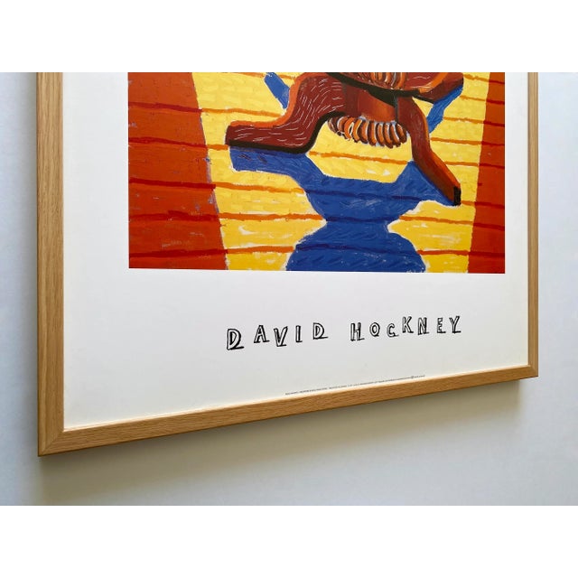 David Hockney Vintage 1994 Lithograph Print Framed Large Pop Art Poster " Christopher & Don's Dining Room I " 1984 For Sale - Image 10 of 16