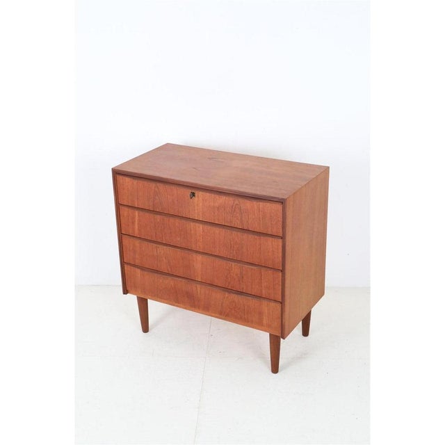 Mid-Century Modern Mid-Century Danish Teak Chest of Drawers, 1960s For Sale - Image 3 of 15