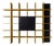 Grid Bookcase in Ash and Black Lacquer by Roberto Pamio & Renato Toso for Stilwood, 1970s For Sale