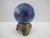 Small Lapis Lazuli quartz crystal sphere with brass stand. A decorative gemstone ball, polished from natural stone...