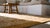 1940s Tan Camel Stripe Modern Antique American Navajo Chinle Wide Ruins Rug 2' X 3' Flat Weave Wool Carpet For Sale - Image 10 of 10