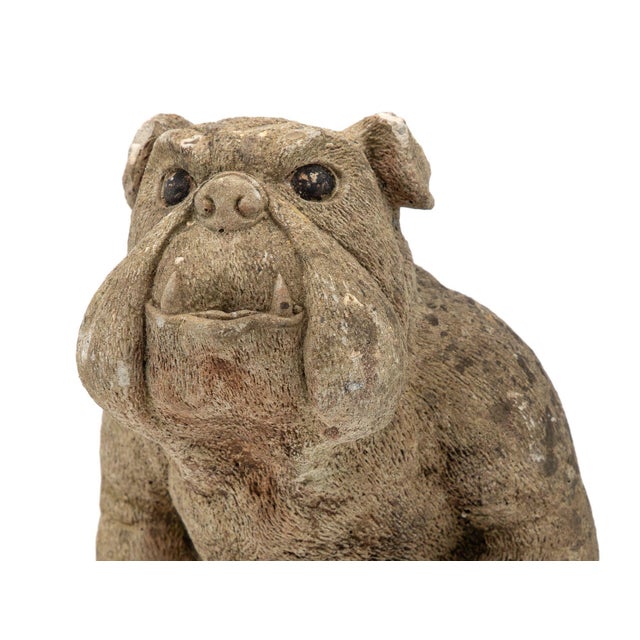 This English mid-20th-century model shows an exaggerated expression, and deeply carved folds give this bulldog its...