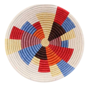 Colorful Woven African Basket
