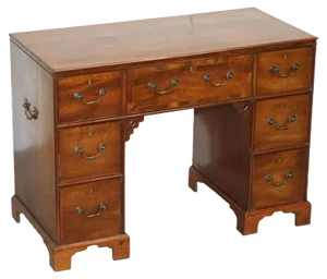 Georgian Regency Military Campaign Desk with Large Map Drawer