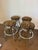 Vintage Chrome Swivel Counter Stools in Tiger-Print Chenille, Set of 4 For Sale - Image 4 of 10
