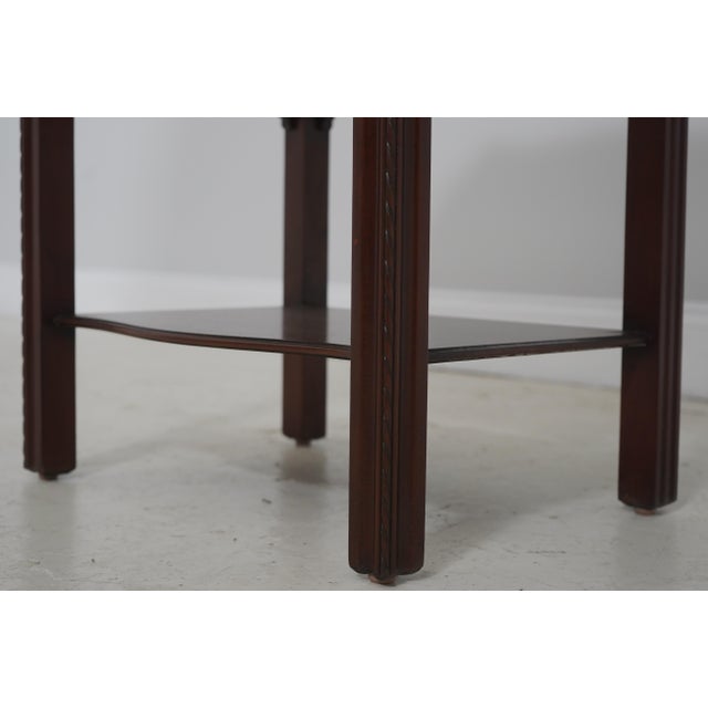 Pair Chippendale Mahogany 2 Drawer Nightstands For Sale - Image 10 of 18