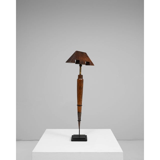 19th Century French Wooden Bird Lure On Metal Stand For Sale - Image 4 of 18