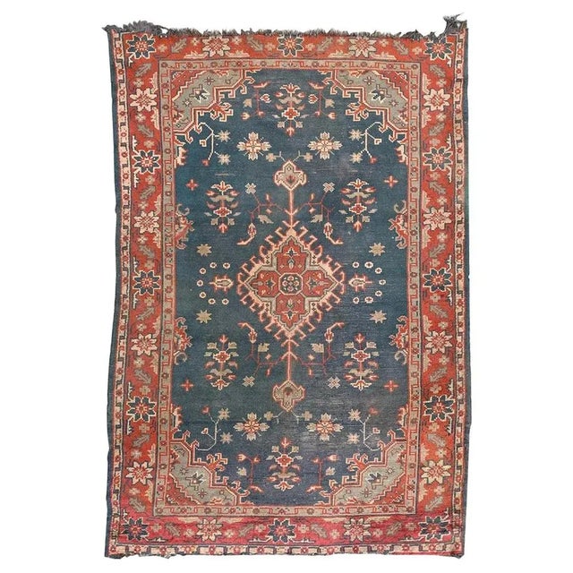Antique European Oushak Hand Knotted Rug, 1890s For Sale - Image 10 of 10