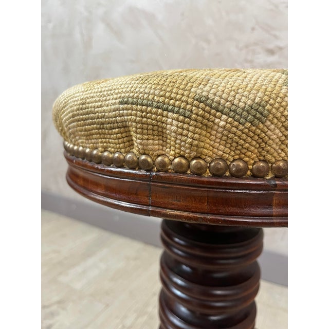 Walnut Piano Stool, 1900s For Sale - Image 3 of 8