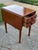 Victorian American Antique Drop Leaf Side Table With Two Drawers For Sale - Image 3 of 11