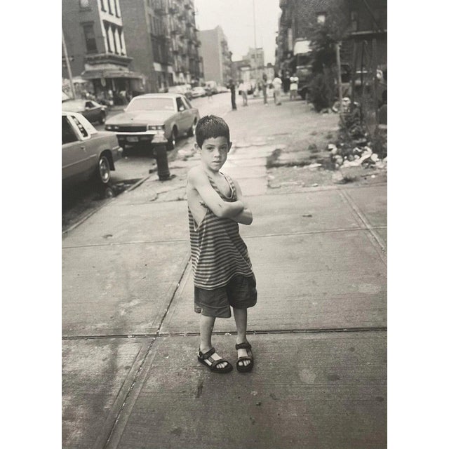 Late 20th Century Vincent Cianni 'young Homeboy, Bedford Avenue, Williamsburg Brooklyn' Photograph For Sale - Image 5 of 8