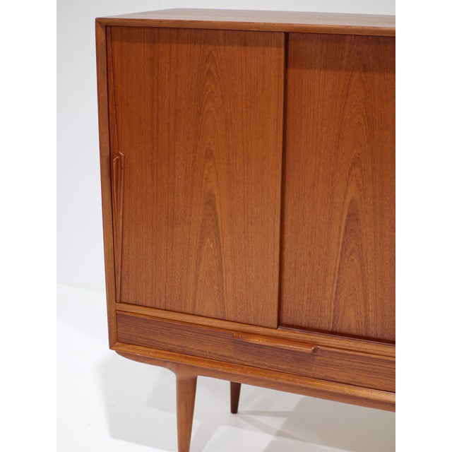 Model 13 Highboard in Teak by Gunni Omann for Omann Jun, Denmark, 1960s For Sale - Image 9 of 18