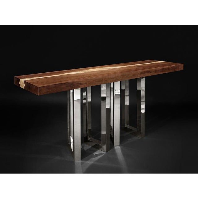 Medium 6 Nickel Table by Il Pezzo Mancante For Sale - Image 6 of 10