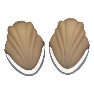 Art Deco Crocus Amber Wall Lights, 1920s, Set of 2 For Sale
