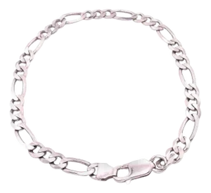 14 Karat White Gold Fancy Link Bracelet