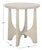 Contemporary Sasha Wood Accent Table - White Washed For Sale - Image 3 of 7
