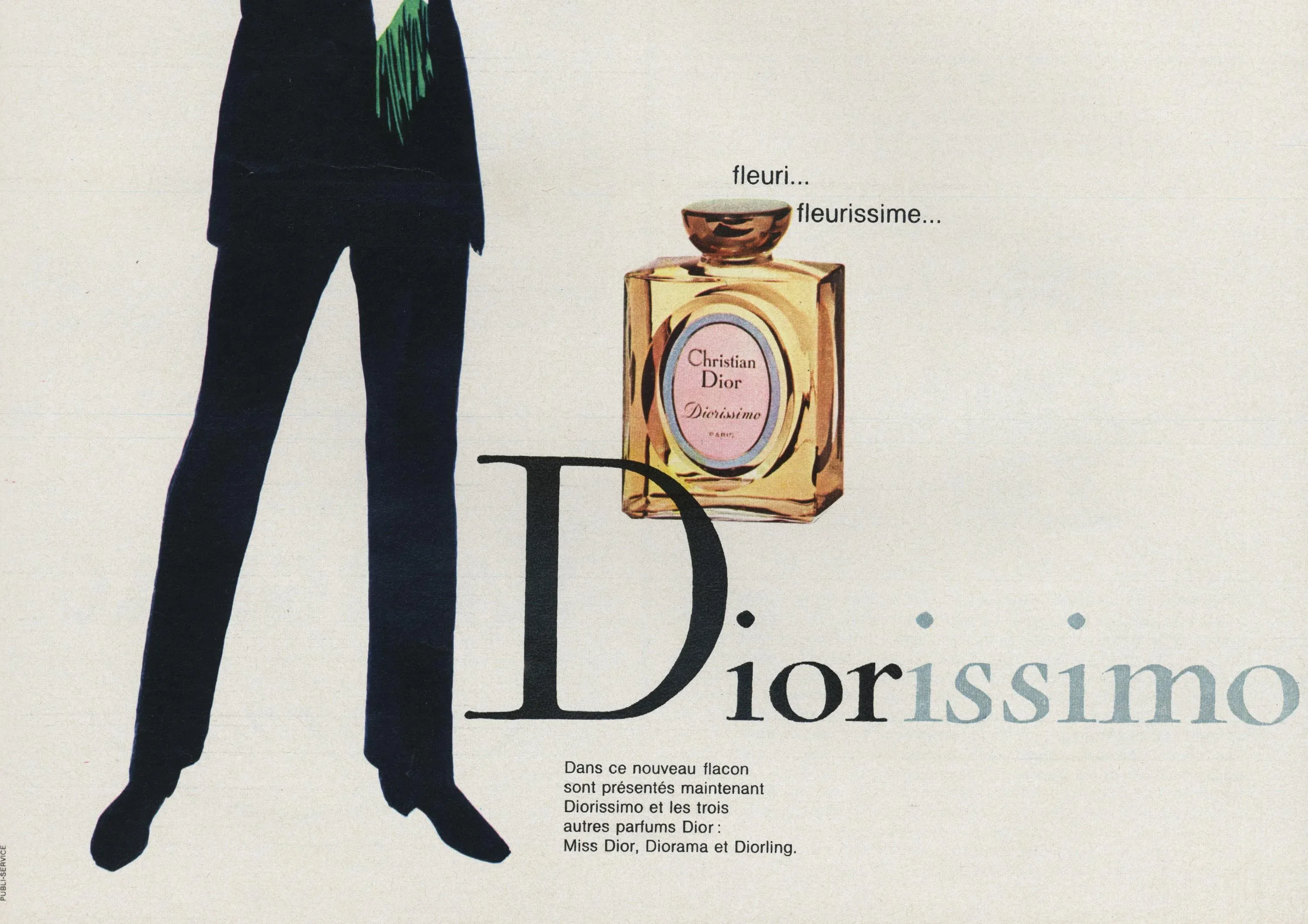 1970 French Dior Perfume Advertisement Print | Chairish