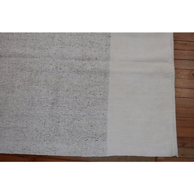 White Compartmental Vintage Turkish Kilim - 7'8" x 10'8" For Sale - Image 8 of 10