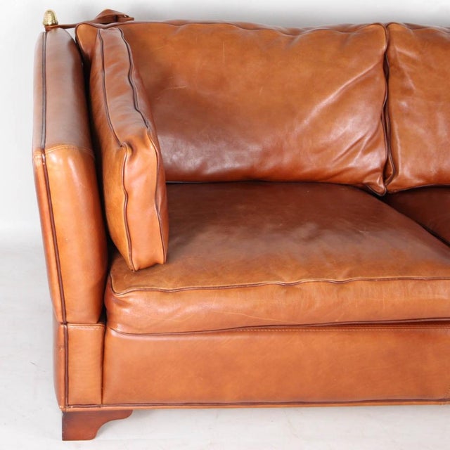 Knole Leather Sofa, 1980s For Sale - Image 10 of 18