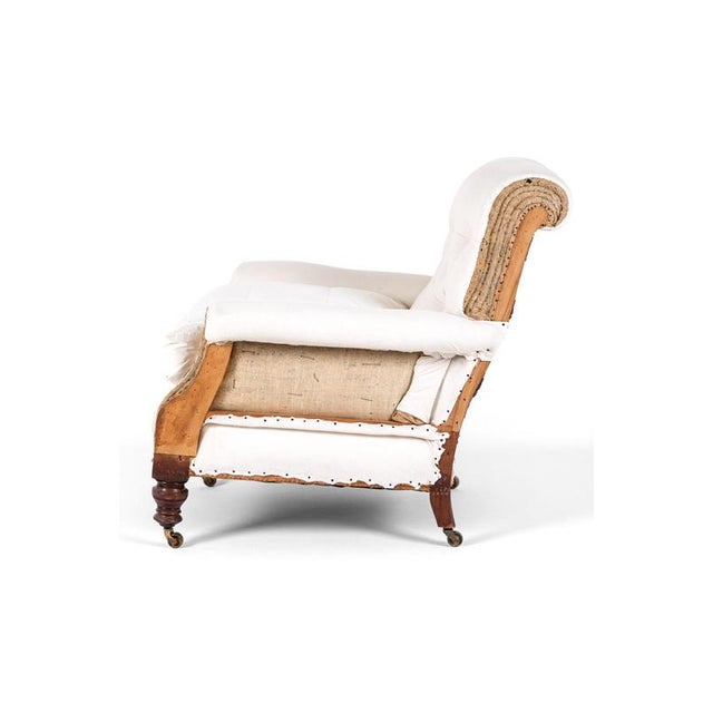 English Button Back Armchair, 19th Century For Sale - Image 6 of 14