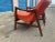 Wood Modern Mid Century Style Lounge Chairs Solid Walnut Frames For Sale - Image 7 of 8