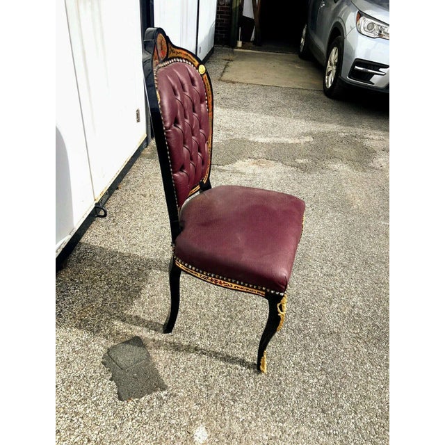 2020s André Charles Boulle Style Accent Side Chair For Sale - Image 5 of 11