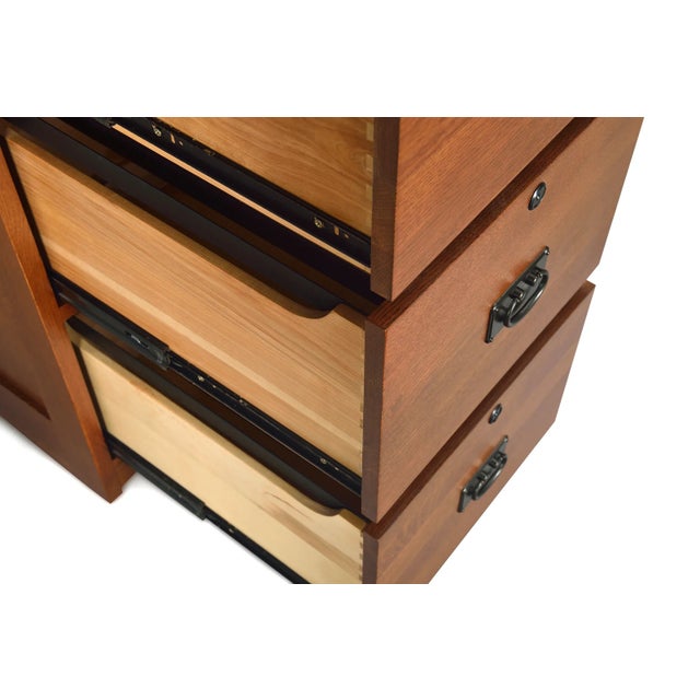 Crafters and Weavers Mission Solid Oak 4 Drawer File Chairish