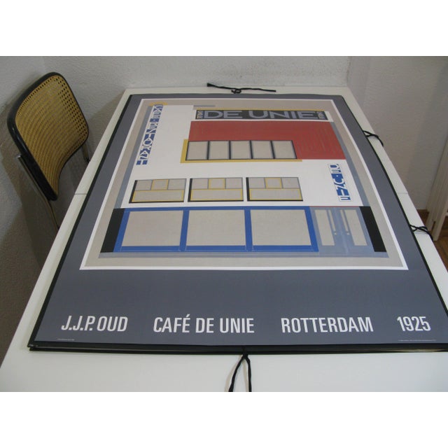 Paper Café De Unie Poster by J.J.P. Oud, Rotterdam, 1925 For Sale - Image 7 of 10