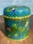Vintage Cloisonné Enameled Copper Jar With Lid. Beautiful and Vibrant Enamel Work Inside and Outside of This Chinese Jar....