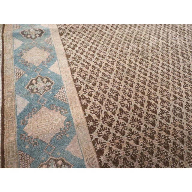 Rustic Galerie Shabab Collection Early 20th Century Persian Serab Accent Rug For Sale - Image 3 of 8