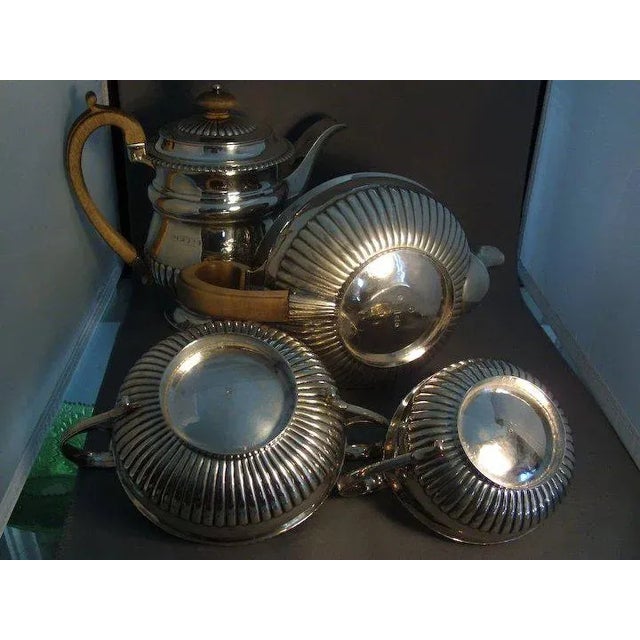19th Century 1812 English Regency Sterling Silver Tea and Coffee Service by William Edwards - Set of 4 For Sale - Image 5 of 11
