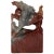 Midcentury Soapstone Stamp Statue of Rearing Horses For Sale - Image 9 of 9