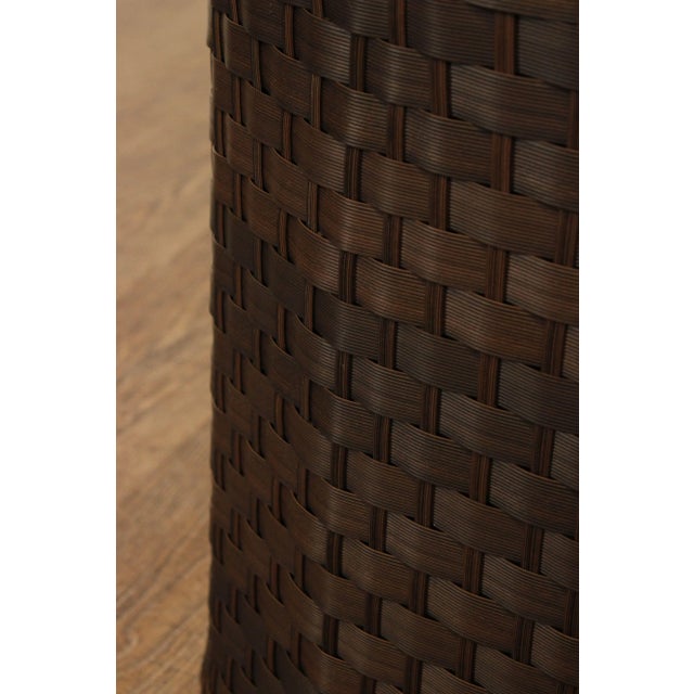 2010s Outdoor Wicker Patio Stools or Tables - A Pair For Sale - Image 9 of 13