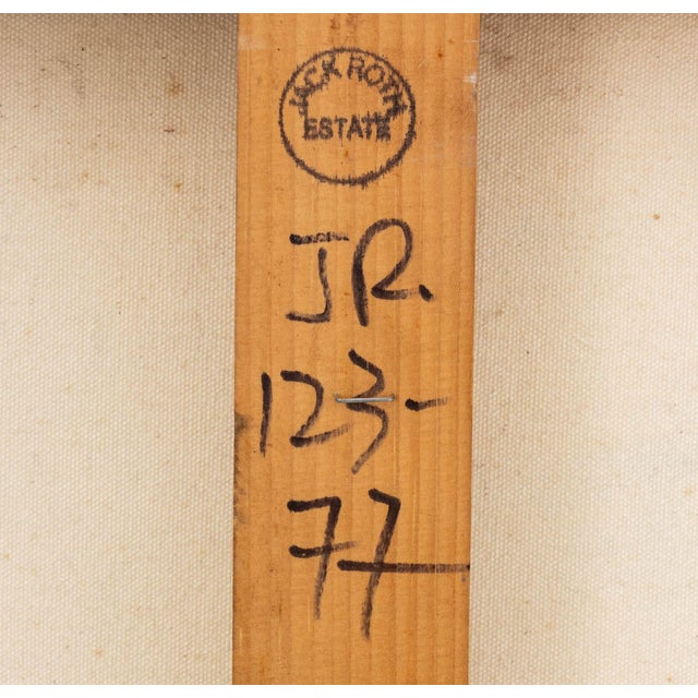 Jack Roth Untitled Acrylic on Canvas, 1977 For Sale - Image 9 of 9