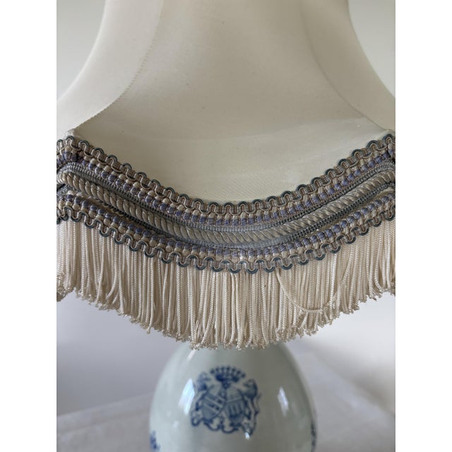 Antique Blue Earthenware Lamp, 1860 For Sale - Image 9 of 10