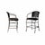 Black Iron and Faux Leather Stools For Sale - Image 8 of 8