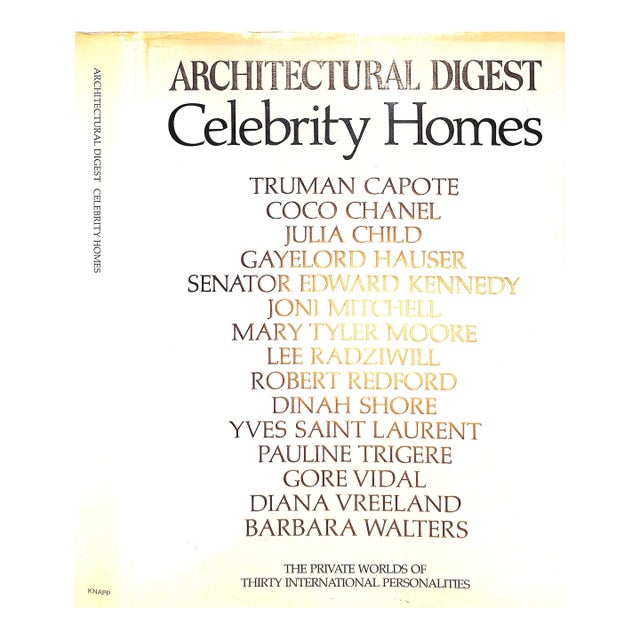 "Architectural Digest: Celebrity Homes" 1977 Rense, Paige [Edited By] For Sale