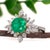 2020s Gia Certified 2.22ct Colombian Emerald Diamond Halo Ring: Solid 14k Gold, 8.5mm, Size 6.75 For Sale - Image 5 of 8