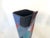 Unique piece of 1980's Memphis styled studio pottery. Features irregular shape with a blocked geometric pattern done in...