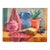 Post Impressionist Colorful Original Painting Still Life, Signed, 1944 For Sale