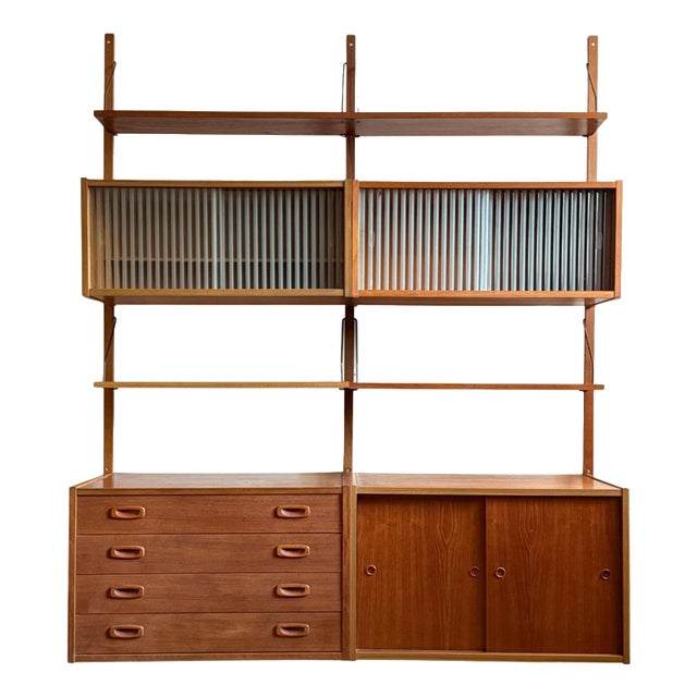 PS System Wall Unit in Teak, 1960s For Sale