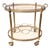Hollywood Regency Brass Neoclassical 1940's French Bar Cart For Sale
