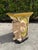 Vintage Hand-Painted Crackle Glazed Ceramic Elephant Garden Stool, Signed Mona For Sale In Naples, FL - Image 6 of 12