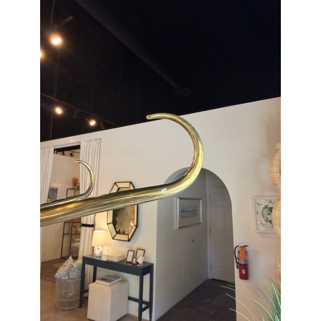 Early 21st Century Eichholtz Brass Coat Rack For Sale - Image 5 of 7