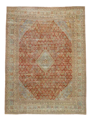 Antique Persian Joshegan Rug, 10'06 X 14'01