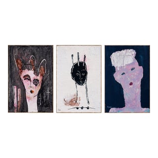 Tony Mose Esom Original Triptych Artwork For Sale